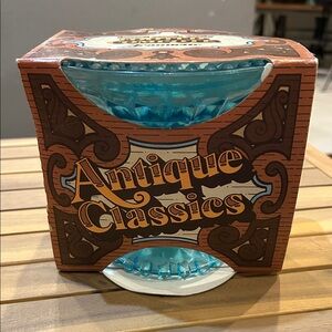 Jeannette Glass Antique Classics compote in original package.